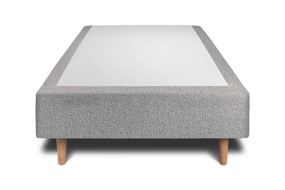 Sommier Tapissier 90x200 cm - H35 cm - Bouclette - Gris