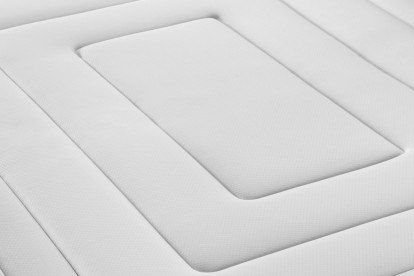 Ensemble Matelas Sommier 90x190 cm - Sommier Blanc (en kit) - Vingt-Six