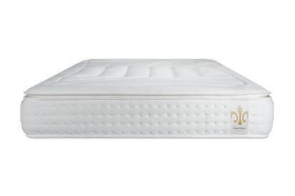Pack lit complet 140x200 cm - Matelas + Sommier Blanc + 2 oreillers + Couette - Vingt-Quatre PLUS