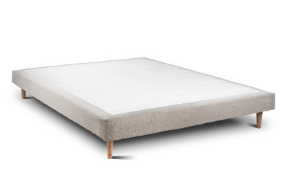 Sommier Tapissier 150x200 cm - H29 cm - Bouclette - Beige clair