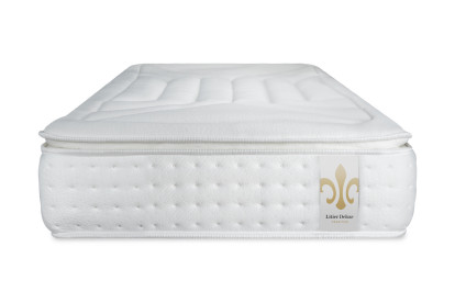Ensemble Matelas Sommier 90x190 cm - Sommier Blanc (déjà monté) - Vingt-Quatre PLUS