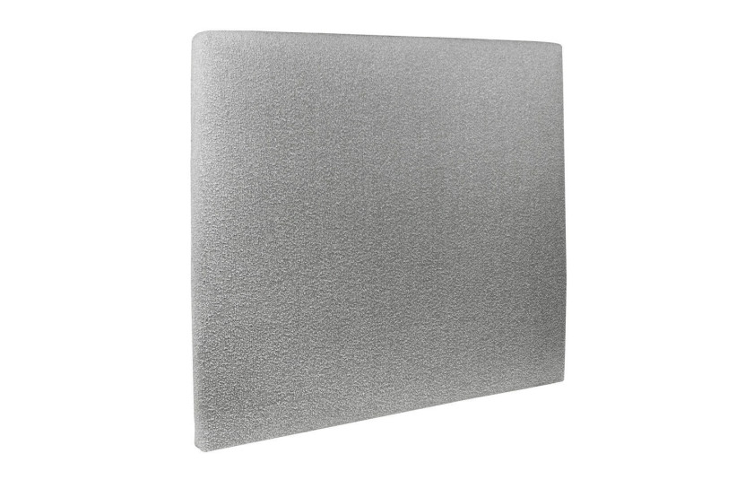 Tête de lit 140 cm Tapissée - Tissu Bouclette Gris