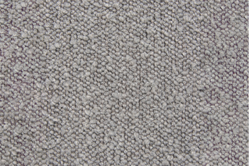 Tête de lit 135 cm Lignes - Tissu Bouclette Gris