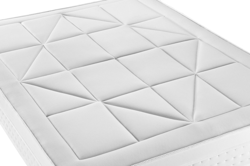 Matelas 200x200 cm Ressorts ensachés et Mémoire de forme - Vingt-Huit