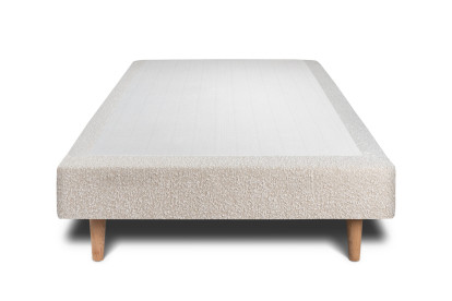 Sommier Tapissier 90x190 cm - H29 cm - Bouclette - Beige clair