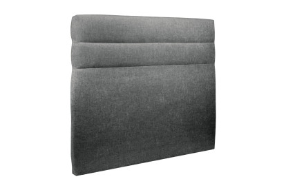 Tête de lit 150 cm Lignes - Tissu Toile Natté Gris Anthracite