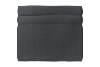 Tête de lit 180 cm Lignes - Tissu Velours Gris Anthracite