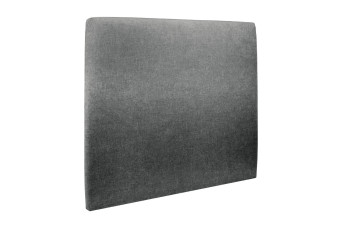 Tête de lit 200 cm Tapissée - Tissu Toile Natté Gris Anthracite