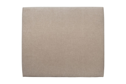 Tête de lit 150 cm Tapissée - Tissu Toile Natté Beige Brun