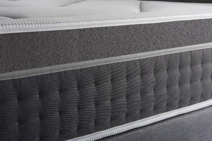 Ensemble Matelas Sommier 200x200 cm - Sommier Blanc (en kit) - Trente
