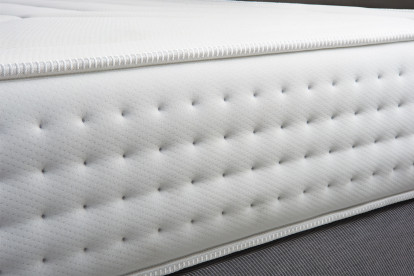 Ensemble Matelas Sommier 160x200 cm - Sommier Blanc (en kit) - Vingt-Quatre