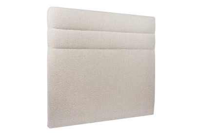 Tête de lit 180 cm Lignes - Tissu Bouclette Beige Clair