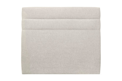 Tête de lit 200 cm Lignes - Tissu Toile Natté Beige Clair