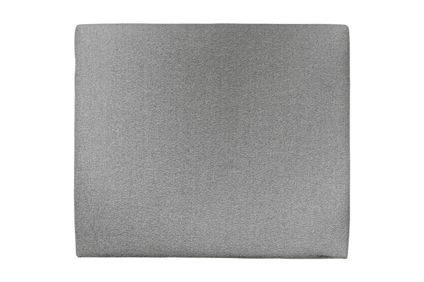 Tête de lit 135 cm Tapissée - Tissu Bouclette Gris