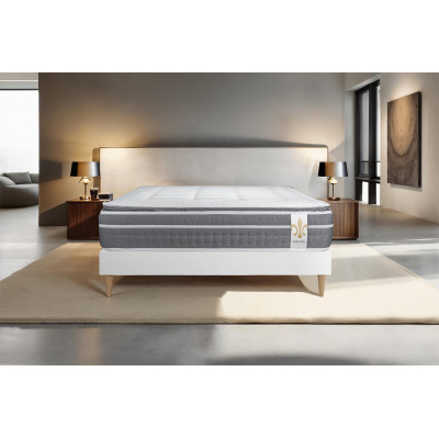 Matelas 140x200 cm Ressorts ensachés et Mémoire de forme - Trente PLUS