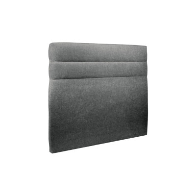 Tête de lit 180 cm Lignes - Tissu Toile Natté Gris Anthracite