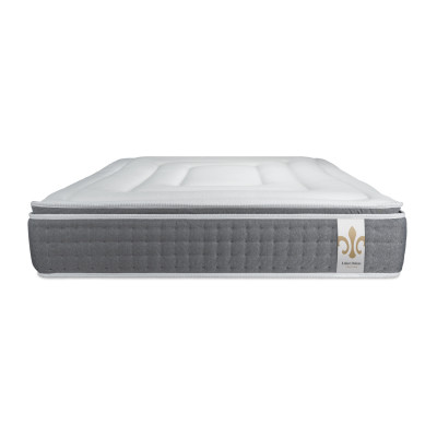 Ensemble Matelas Sommier 200x200 cm - 2 Sommiers Blanc - Vingt-Six PLUS
