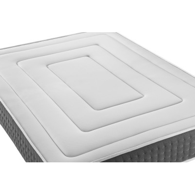 Ensemble Matelas Sommier 180x200 cm - Sommier Blanc (en kit) - Vingt-Six