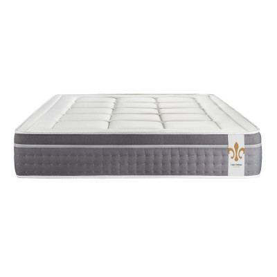 Ensemble Matelas Sommier 160x200 cm - 2 Sommiers Blanc - Trente