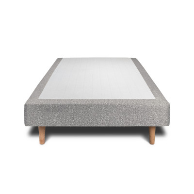Sommier Tapissier 100x200 cm - H29 cm - Bouclette - Gris