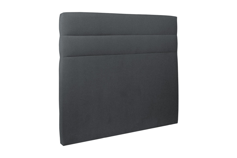 Tête de lit 200 cm Lignes - Tissu Velours Gris Anthracite