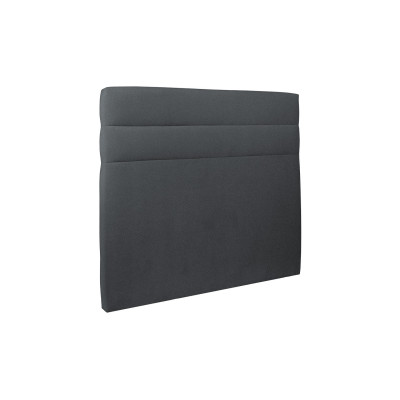Tête de lit 140 cm Lignes - Tissu Velours Gris Anthracite