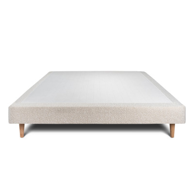Sommier Tapissier 150x200 cm - H29 cm - Bouclette - Beige clair