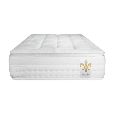 Ensemble Matelas Sommier 90x190 cm - Sommier Blanc (en kit) - Vingt-Huit PLUS