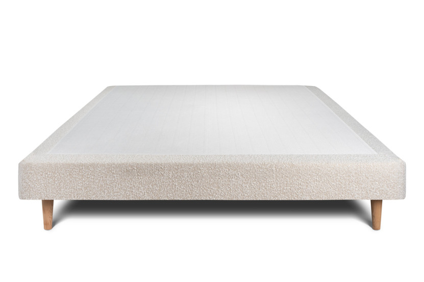 Sommier Tapissier 160x200 cm - H29 cm - Bouclette - Beige clair