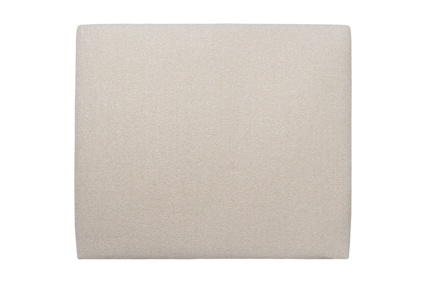 Tête de lit 180 cm Tapissée - Tissu Bouclette Beige Clair