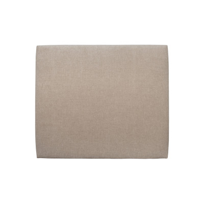 Tête de lit 200 cm Tapissée - Tissu Toile Natté Beige Brun