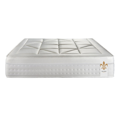 Pack lit complet 140x190 cm - Matelas + Sommier Blanc + 2 oreillers + Couette - Vingt-Huit