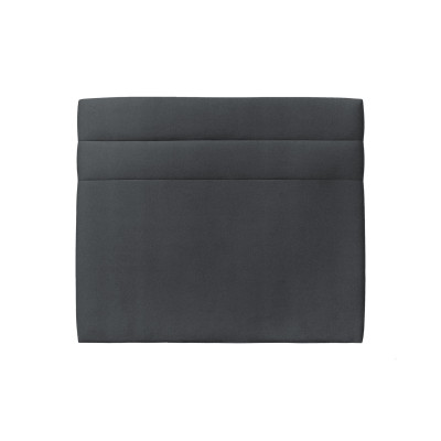 Tête de lit 200 cm Lignes - Tissu Velours Gris Anthracite