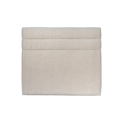 Tête de lit 200 cm Lignes - Tissu Bouclette Beige Clair