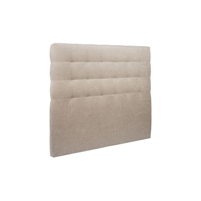 Tête de lit 180 cm Capitonnée - Tissu Toile Natté Beige Brun
