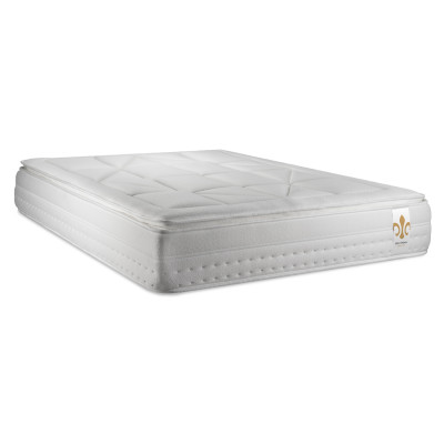 Pack lit complet 180x200 cm - Matelas + Sommier Gris (en kit) + 2 oreillers + Couette - Vingt-Huit PLUS