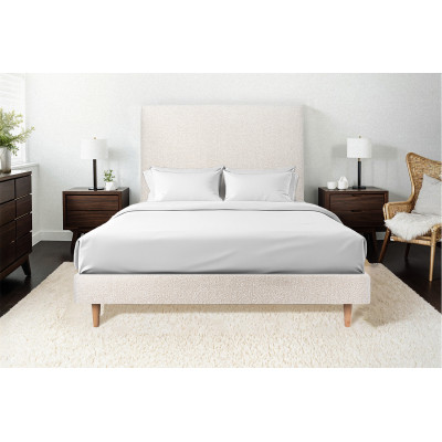 Sommier Tapissier 150x200 cm - H29 cm - Bouclette - Beige clair