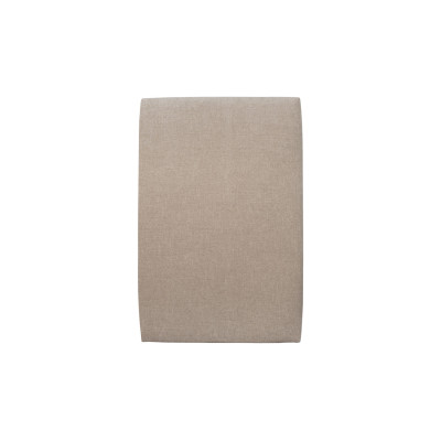 Tête de lit 90 cm Tapissée - Tissu Toile Natté Beige Brun