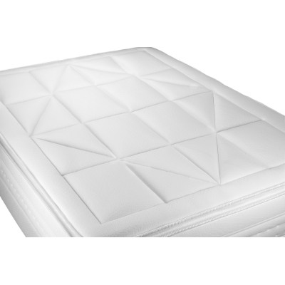 Ensemble Matelas Sommier 180x200 cm - 2 Sommiers Blanc - Vingt-Huit PLUS