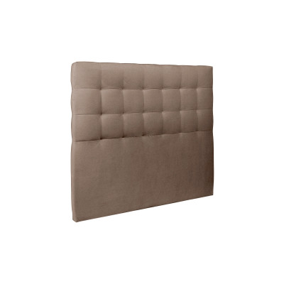 Tête de lit 160 cm Capitonnée - Tissu Velours Taupe