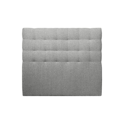 Tête de lit 180 cm Capitonnée - Tissu Bouclette Gris