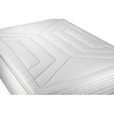 Ensemble Matelas Sommier 180x200 cm - 2 Sommiers Blanc - Vingt-Quatre PLUS