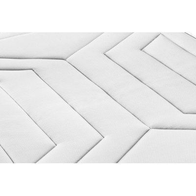 Ensemble Matelas Sommier 90x200 cm - Sommier Gris (en kit) - Vingt-Quatre