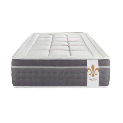 Ensemble Matelas Sommier 90x200 cm - Sommier Blanc (déjà monté) - Trente
