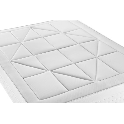 Matelas 140x200 cm Ressorts ensachés et Mémoire de forme - Vingt-Huit