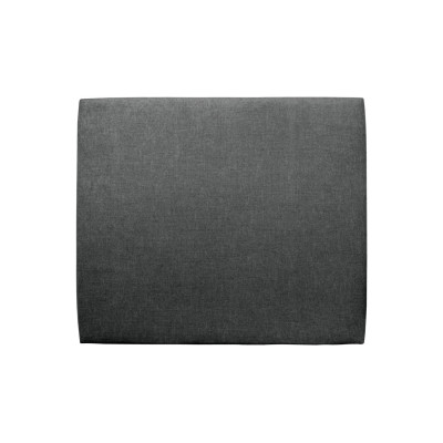 Tête de lit 140 cm Tapissée - Tissu Toile Natté Gris Anthracite